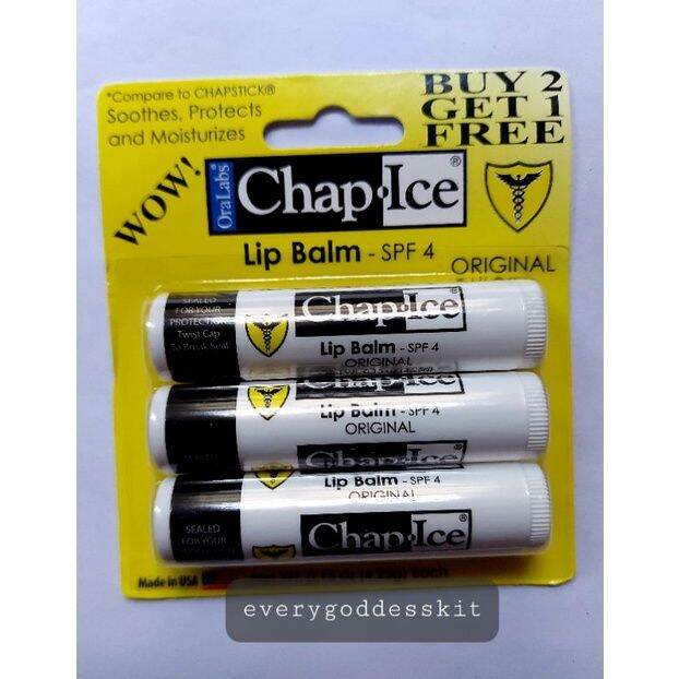 Chap Ice Lip Balm (3 Sticks) per pack | Lazada PH