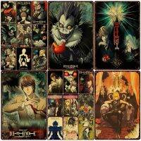 Vintage Anime Series Death Note ป้ายโลหะแผ่นดีบุก-เหมาะสำหรับ Man Cave, Bar และ Pub Decoration - Unique And Stylish Art Metal Decor For Wall Decor