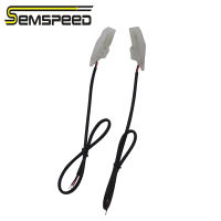 Semspeed Modified Motorcycle Wind Wing Rear-view Mirror Light LED Light Turn Signal Light For Yamaha BMW Kawasaki Suzuki Ducati