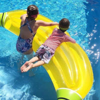 180x65cm Giant Inflatable Banana Pool Float Lie-on Fruit Swimming Ring For Children Water Toy Beach Air Mattress boia