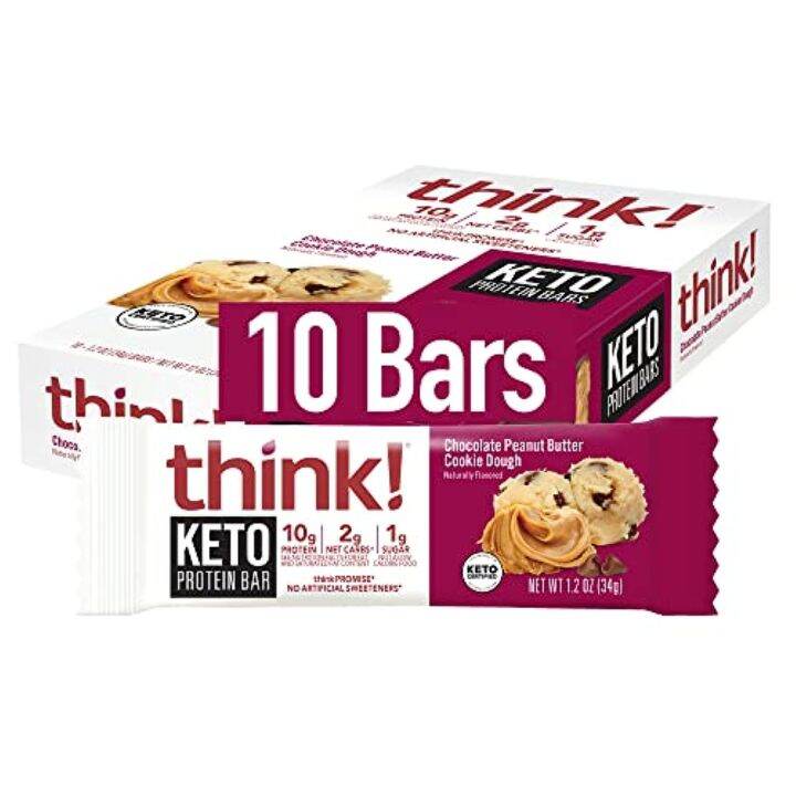 [PREORDER] think! Keto Protein Bars, Healthy Low Carb, Low Sugar
