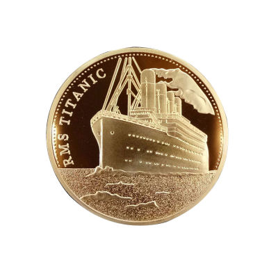 ชุบทองเหรียญเรือไททานิคสะสมเหรียญเหตุการณ์ศิลปะคอลเลกชันเหรียญเหรียญที่ระลึกของที่ระลึกสำหรับบ้าน-kdddd
