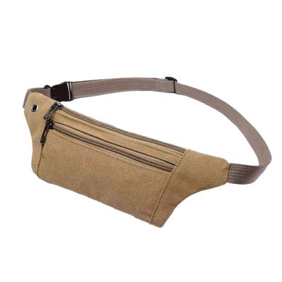 Men Portable Travel Lightweight Fanny Pack Multi Pockets Outdoor Sports Waist Bag Zipper Closure Adjustable Belt Wear Resistant