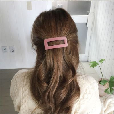 【jw】■☾  Korean Matte Hair Hairgrips Ponytail Holder Claw for Hairpins Fashion Accessories