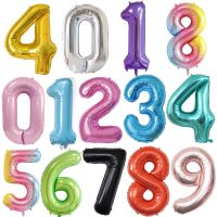 NEW 40Inch Foil Birthday Balloons 0-9 Helium Number Balloon Happy Birthday Wedding Party Decorations Shower Large Figures Globos Balloons