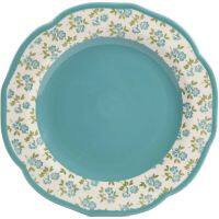 Timeless Floral &amp; Retro Dot 12-Piece Dinnerware Set Dinnerware Sets, Dinner Plates, Plates And Bowls Sets Round Plate