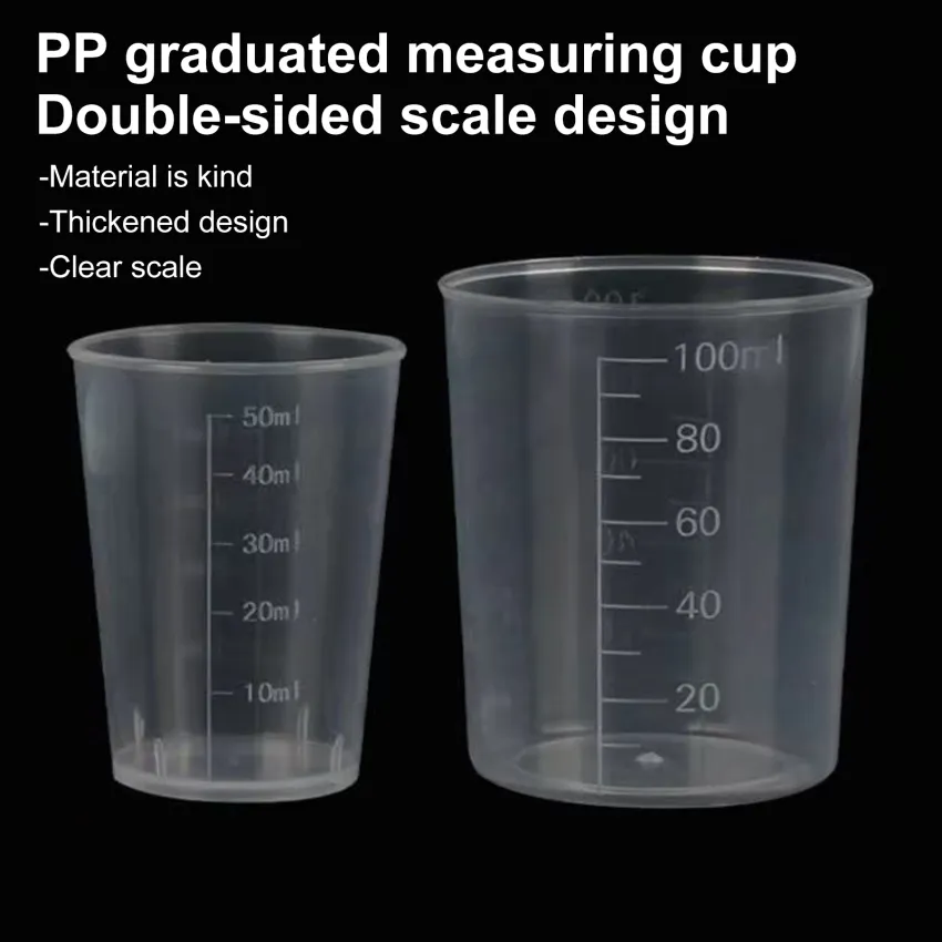 Plastic Graduated Measuring Cup Liquid Container Epoxy Resin