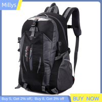 Millys กระเป๋าเป้สะพายหลังเดินป่า40L กันน้ำกระเป๋าสายเข้าแคมป์กระเป๋าพับได้สำหรับผู้ชายและผู้หญิง