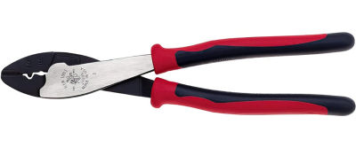 Klein Tools J1005 Crimping and Cutting Tool, Tapered Nose for 10 to 22 AWG Solderless Terminals and Connectors