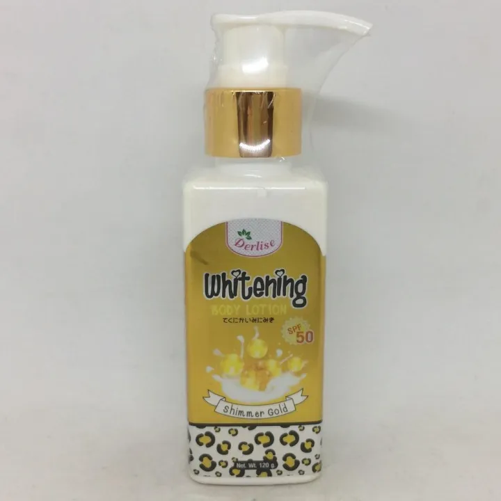 Derlise Whitening Body Lotion Shimmer Gold Lazada.co.th