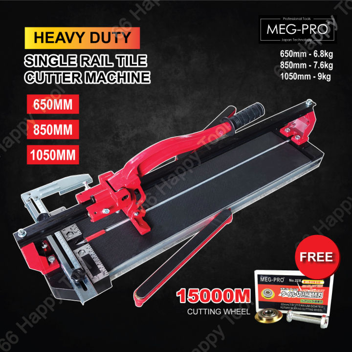 MEG-PRO 650MM 850MM 1050MM Tile Cutter Machine Single Rail Ceramic Tile ...