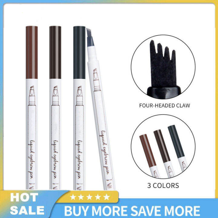 ดินสอเขียนคิ้ว4จุดพร้อม-micro-fork-tips-eyebrow-pen-cosmetics-tool-for-daily-natural-eye-makeup