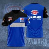 PATA เสื้อยืดแขนสั้นผู้ชายสำหรับฤดูร้อนทรงทีมแข่ง Yamaha ทรงสแน็ค &amp; ยามาฮ่าเสื้อยืดเด็กแขนสั้นแฟชั่นใหม่