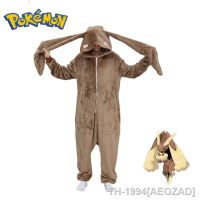 AEOZAD Pokemon คอสเพลย์ traje lopunny dos desenhos animadosonesies pijama de corpo inteiro สัตว์ uma peça natal homewear dia das bruxas inverno kigurumi