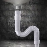 36-79cm Kitchen Sewer Pipe Flexible Bathroom Sink Drains Downcomer Wash Basin Electroplated Plumbing Hose Stretchable Hose