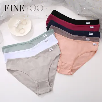 FINETOO Sexy Lace Panties V--shaped Waist Design New Transparent