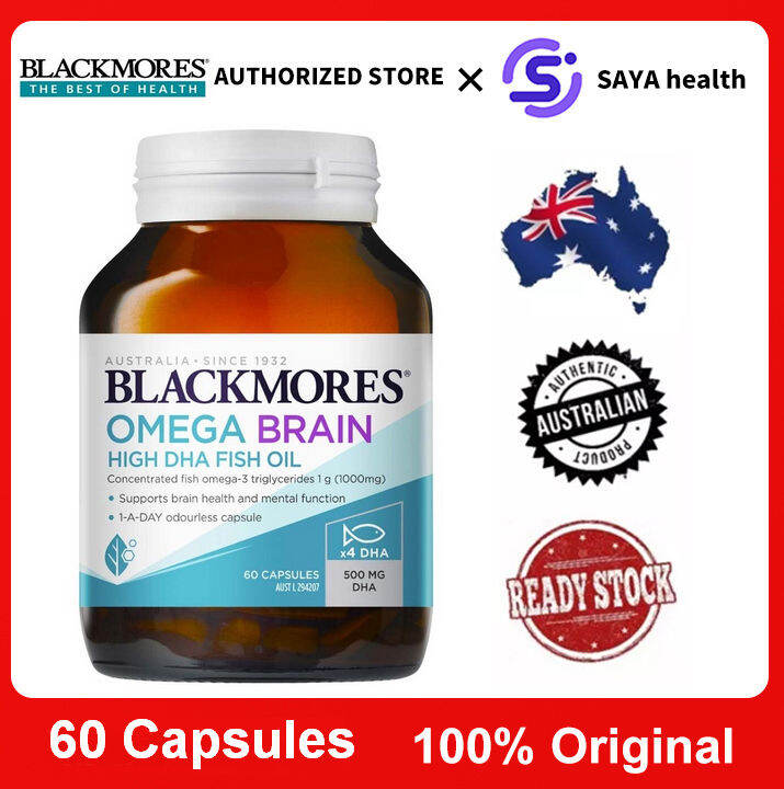 Blackmores Omega Brain High DHA Fish Oil 60 Capsules Lazada PH