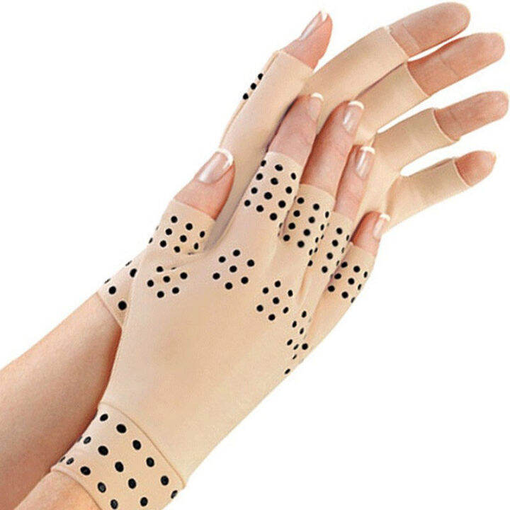 magnetic-tpy-fingerless-ถุงมือ-arthritis-pain-relief-heal-joints-hand-massager-arthritis-health-care-hand-care-tool