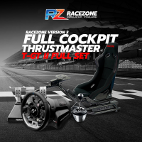 ชุดเซ็ทโครงพร้อมจอยพวงมาลัย Thrustmaster T-GT II + Racezone Full Cockpit V3