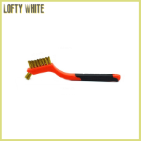 Lofty แปรงปลายคู่สีขาวสแตนเลสสตีลแปรงลวดเครื่องมือขัดกำจัดสนิม