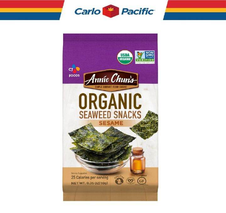 Annie Chun’s Organic Seaweed Snacks Sesame 10g Lazada PH