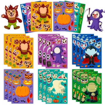 36Pcs Cartoon Make a Face Stickers, Make Your Own Stickers Fun Craft  Project