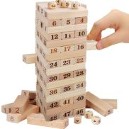 Bộ rút gỗ 54 thanh , đồ chơi rút gỗ kích thích trí não cho trẻ
