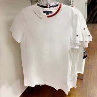 Original purchase Tommy Tommy short-sleeved T-shirt mens summer simple white bottoming shirt pure cotton round neck half-sleeved large size