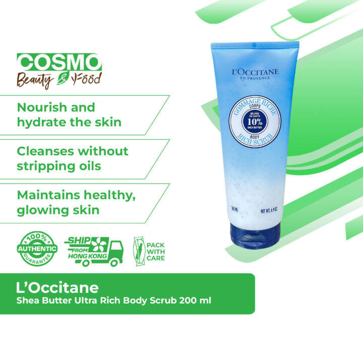 L’OCCITANE Shea Butter Ultra Rich Body Scrub 200 ml Lazada PH