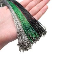 20PCS Steel Fishing Leader Line Set With Swivel Braided Floating Wire Line for Carp Fishing Accessories Tackle Supplies15CM-30CM