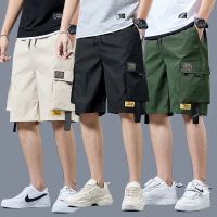 COD SDFERTREWWE ?MOLLGE?Short Pants Men Korean Style Summer Thin Multi Pocket Tooling Short Pants Work Pants Seluar Pendek Lelaki Saiz Besar