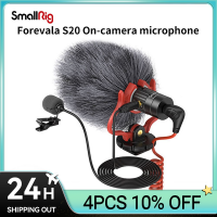 SmallRig S20ไมโครโฟนในตัวกล้องพร้อม Shock Mount Video Microphone Stereo Mic สำหรับกล้อง DSLR สำหรับ และสมาร์ทโฟน3468