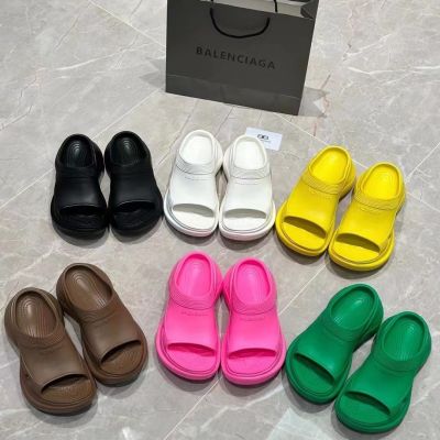 Thick Sole Slippers for Women In 2023 Summer Casual Slippers, Sponge Cake Hole Shoes