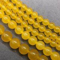 Golden Chalcedony Beads โกลเด้นโมราลูกปัด 4-12 มิลลิเมตรรอบธรรมชาติหลวมหินลูกปัด DIY สำหรับเครื่องประดับ