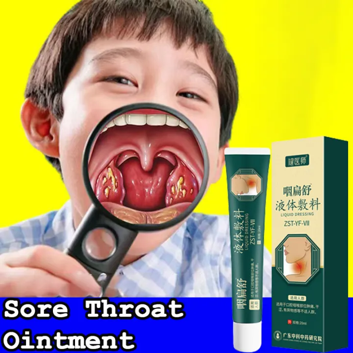 Tonsil stone remover ubat tonsil Sore Throat Ointment Gel relieves