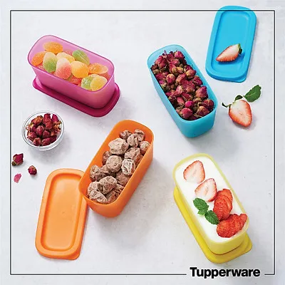 Tupperware Cubix Rectangular Small 250ml/ Small Container/ Food Storage  Box/ Airtight/ Bekas Kecil/ Small Gift/ Cute