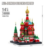 Mini Diamond Building Blocks Architecture Bricks Toy Saint Basils Cathedral Taj Mahal Children Compatible City Gifts Building Sets