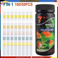 50/100PCS 7 In 1 Strips Water Quality Test Aquarium Ph Test Kit Test Strip Tropical Fish Tank For Drinking Water Fish Tanks Swimming Pools Water Tester