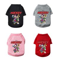 ZZOOI Disney Winter Warm Dog Clothes Mickey Dog Coat Sweater Clothes For Small Dogs Bulldog Chihuahua Yorkshire Hoodie Pet Clothing