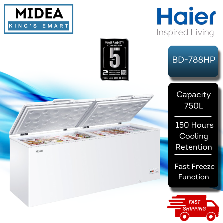 [Delivery By Seller] Haier 750L Dual Function Convertible Chest Freezer BD788HP / Fast Freezing