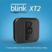 Amazon Blink XT2 Outdoor/Indoor Smart Security Camera with cloud storage included, 2-way audio, 2-year battery life – 2 camera kit