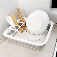 【hot】 Dish Rack Drainer Bowl Tableware Plate Storage Organizer Holder Fold Drying Shelf