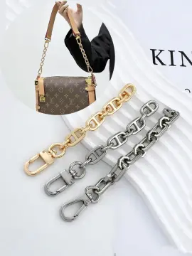 Chain Strap Extender Accessory for LV Pochette & More - Mini Elongated Box  Chain with Lobster Clasp