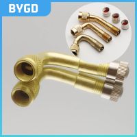 【YF】 1Pc 45/90/135 Degree Air Tyre Valves Brass Valve Stem with Extension Adapter for Car Truck Motorcycle Cycling Accessories