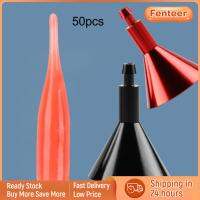 Fenteer สีสว่างยางอุปกรณ์เสริมลอยตกปลาเรืองแสง50ชิ้นวัสดุทำบ็อบเบอร์แบบทำมือ