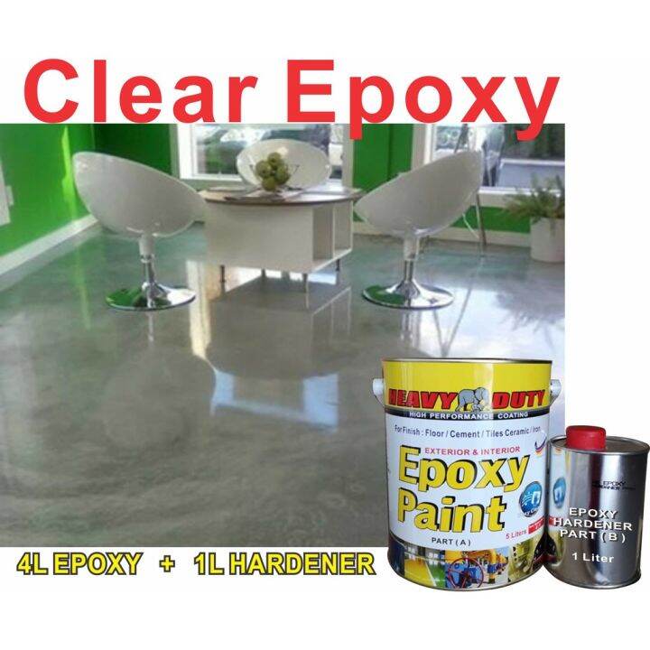 1L or 5L CLEAR EPOXY [ HEAVY DUTY ] EPOXY CLEAR COAT // TOP COAT CLEAR