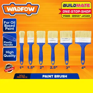 3 pieces plastic handle paint brush