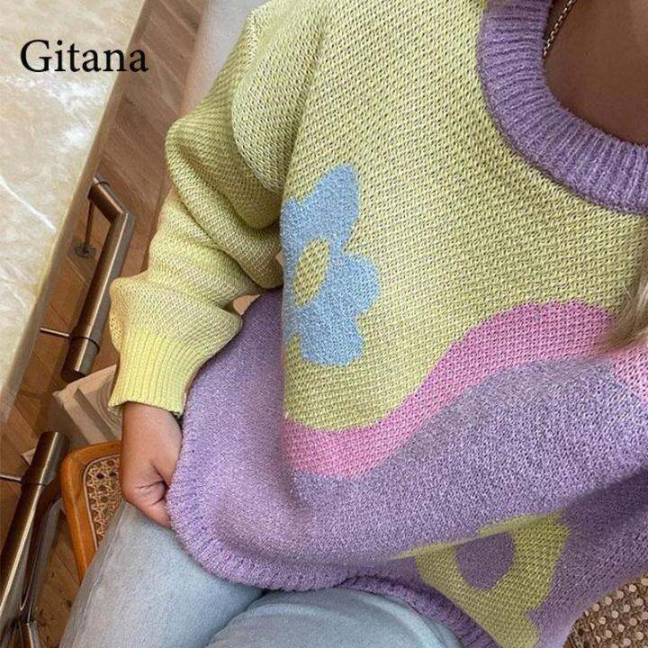 gitana-print-womens-sweater-autumn-knitted-pullover-casual-sweaters-oversize-fashion-long-sleeve-jumper-sueters-de-mujer