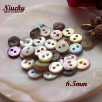 ♦❒☃ Niucky 6.5mm / 7.8mm 2 holes High Quality Mini Shell Buttons Natural T2 Class Akoya Pearl Shell Buttons for Sewing S0101-051 6-8