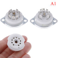 1Pc chassis mount 9pin ceramic tube socket for EL84 ECC82 6922 12AX7